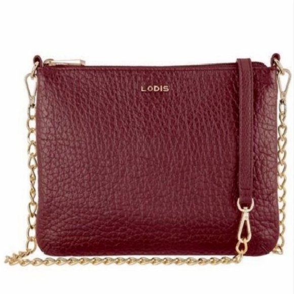 Lodis Handbags - Lodis Emily Convertible Wine 9X7X1 Crossbody